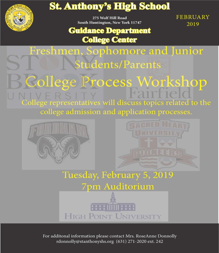 COLLEGE_PANEL_2019 - St. Anthony's High School